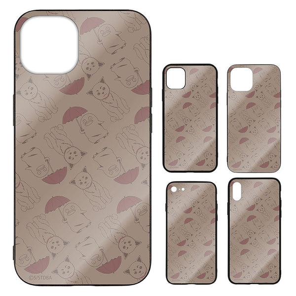 『銀魂』定春&エリザベス 総柄 強化ガラスiPhoneケース【202405再販】